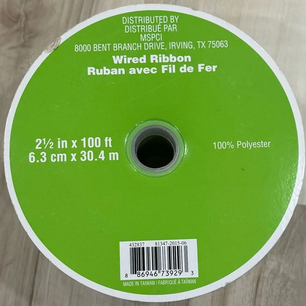 Natural Burlap Wired Ribbon